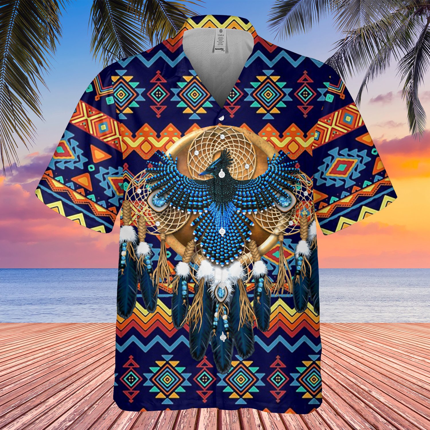 Pattern Color Thunderbird Hawaii Shirt Ha53796