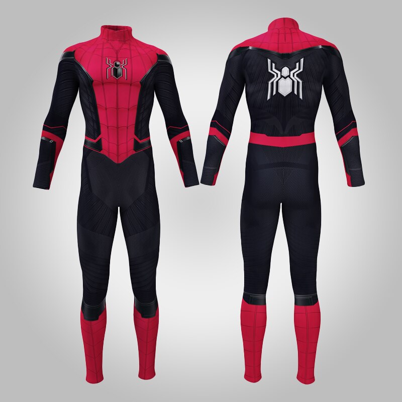 Amazing Spider 3D Printing Miles Morales Cosplay Costume Zentai Spider Pattern Bodysuit Jumpsuits Halloween Costume For Adults