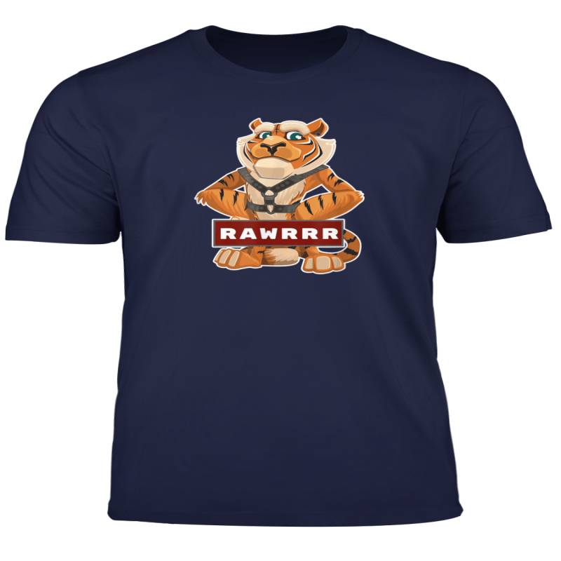 Comic Tiger Wearing A Harness Lgbt Gay Bear T Shirt