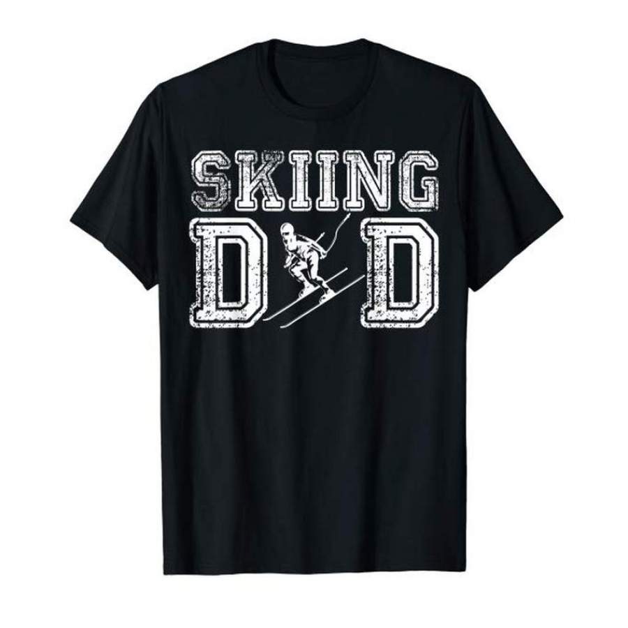 Vintage Skiing Dad Player Daddy Funny Father’S Day Cool Gift T-Shirt