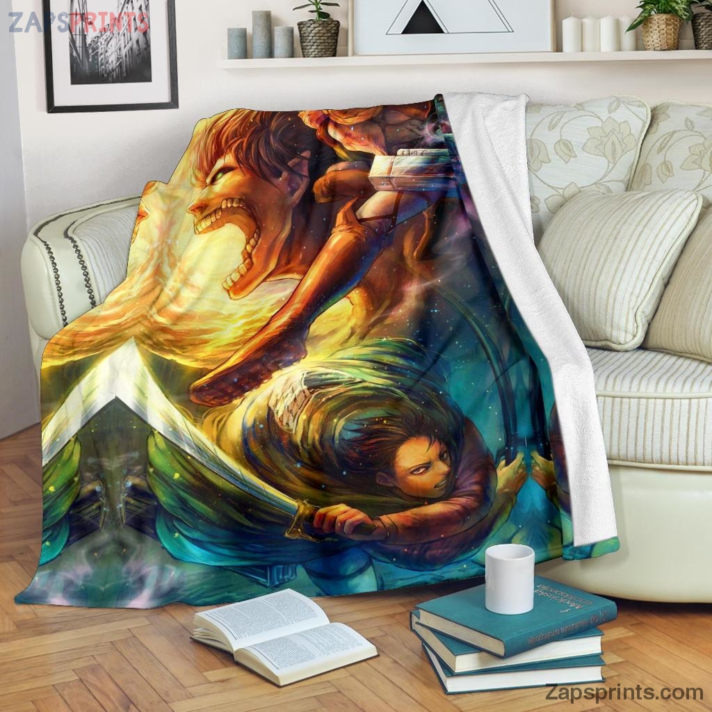 Vibrant Attack On Titan Blanket