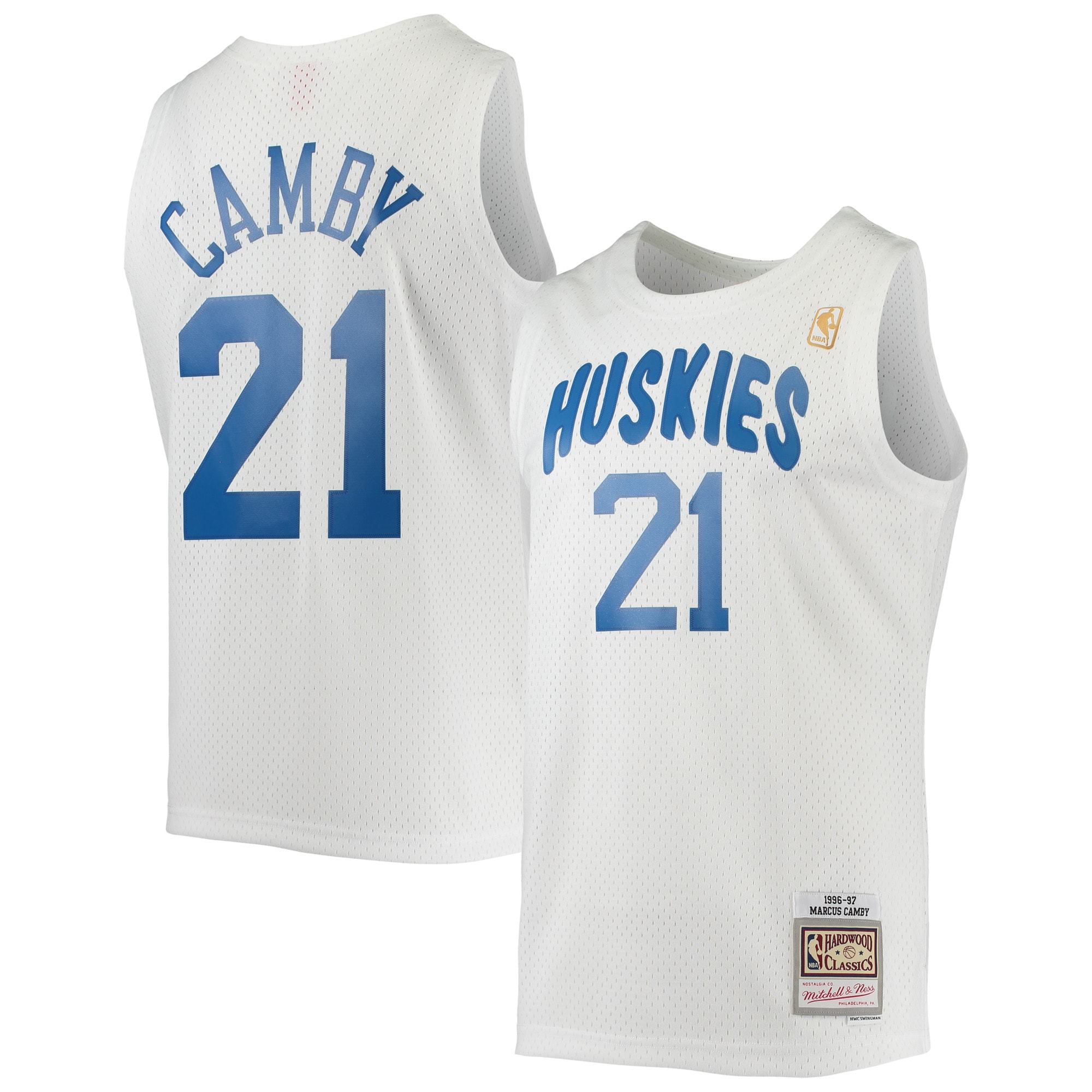 Marcus Camby Toronto Raptors Mitchell & Ness 1996/97 Hardwood Classics Swingman Jersey – White