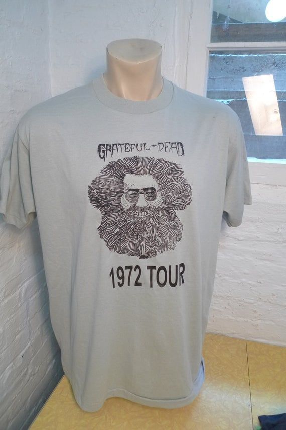 50 Old Stock Dated 1972 Grateful Dead Jerry Garcia Shirt Deadstock Unworn Single Sided Screen Stars Shirt