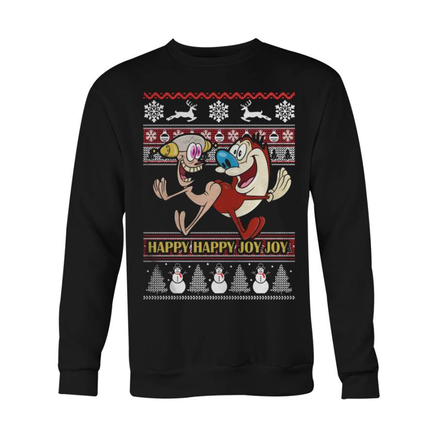 UGLY CHRISTMAS SWEATSHIRT REN STIMPY