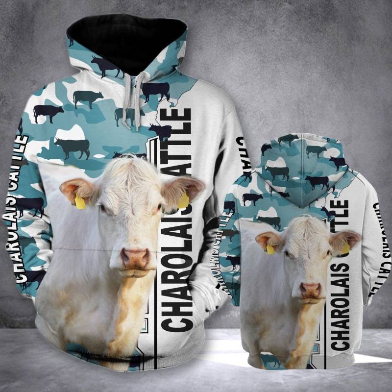 Animal Cale Animal Charolais Half Camo Hoodie