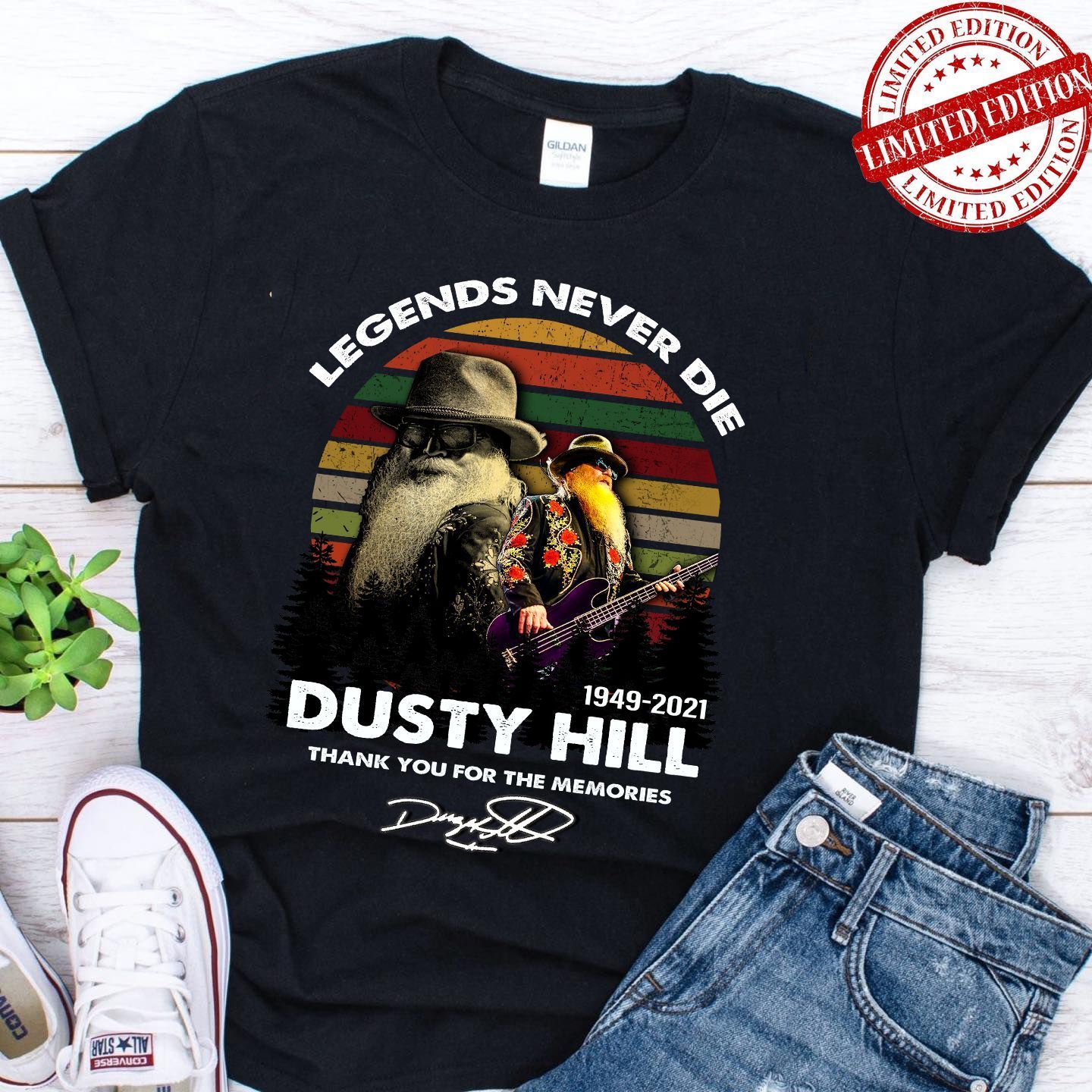 Zz Top T-Shirt Dusty Hill T-Shirt