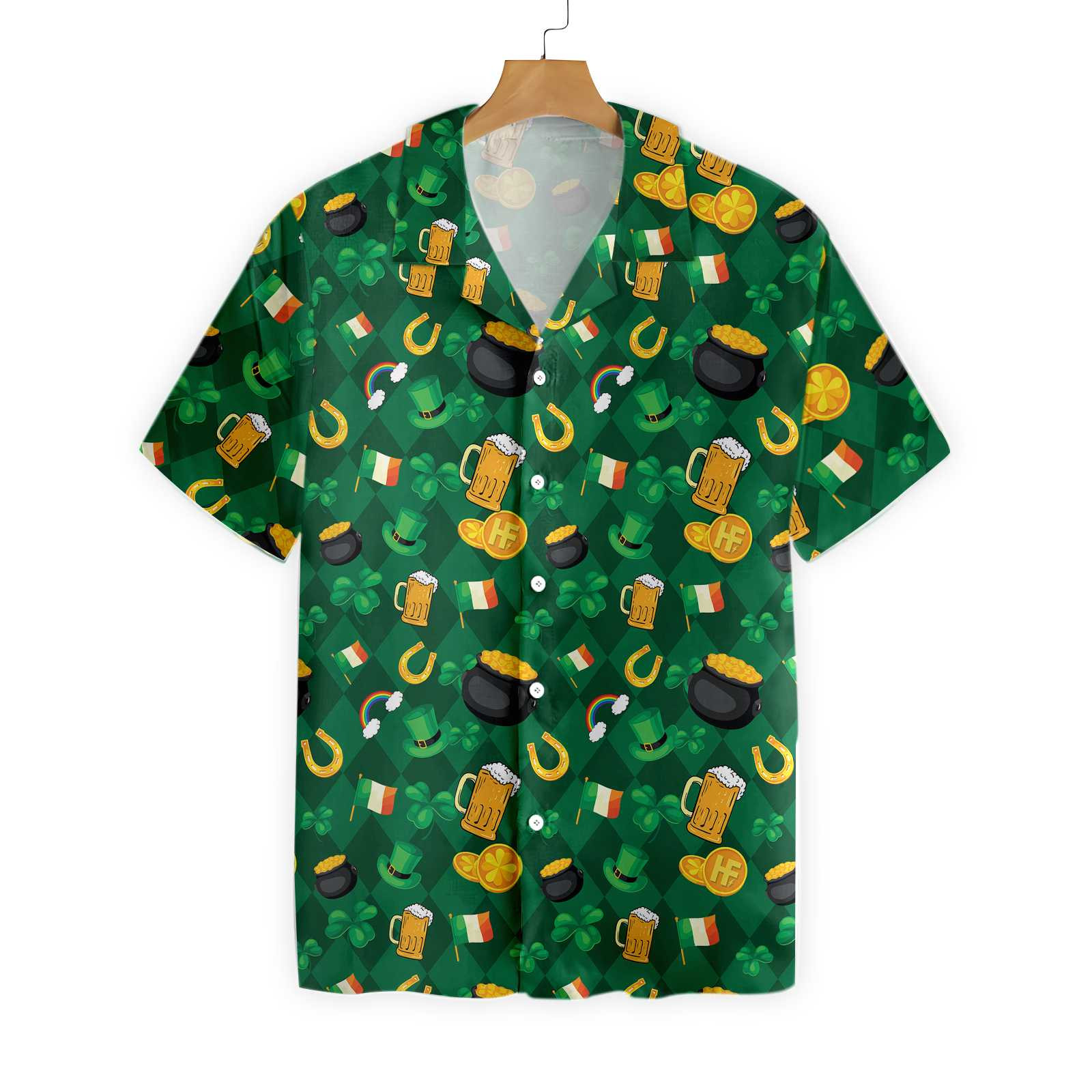 St Day 4 Hawaii Button Up Shirt For Men Ha76481