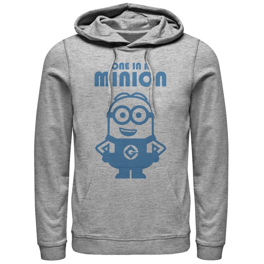 Despicable Me Men’s One in Minion Smile  Lightweight Hoodie