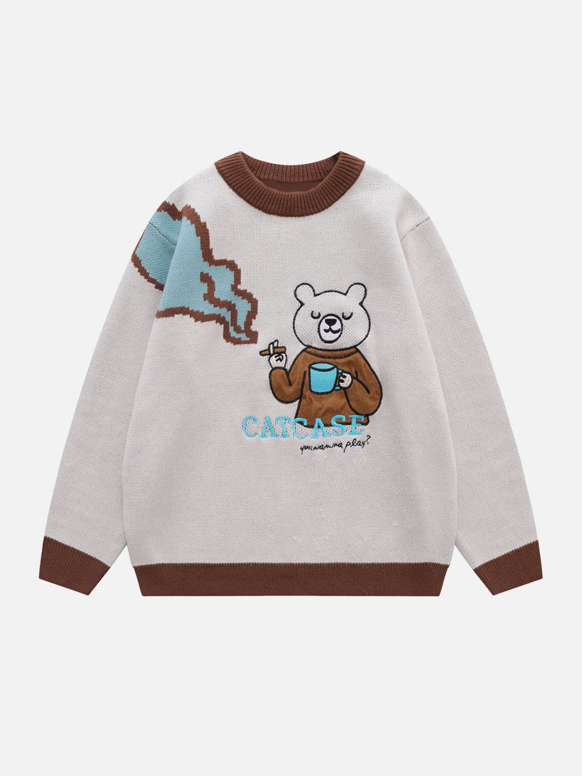 Talishko™ – Bear Embroidery Pattern Sweater