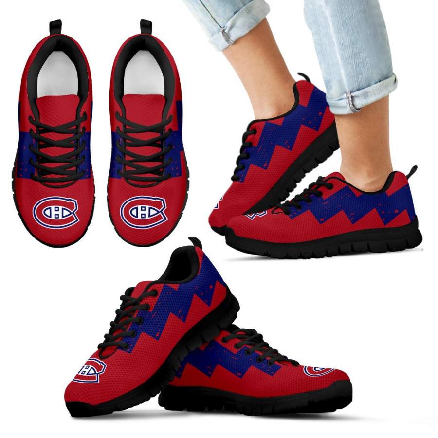 Dragon Flying Fancy Montreal Canadiens Logo Sneakers