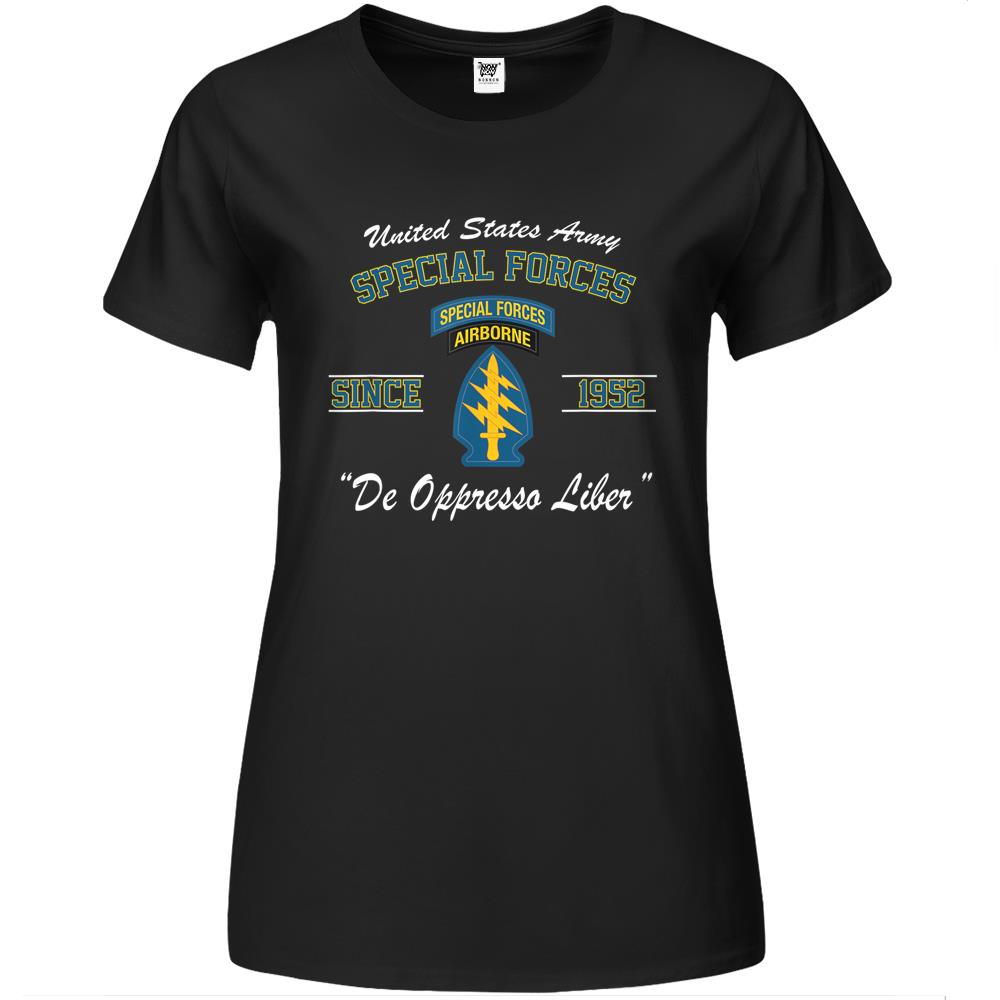 Us Army Special Forces Tab Green Beret Gift Premium Womens T Shirts