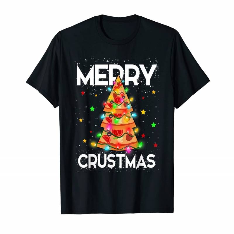 Ugly Christmas Sweater Xmas Pizza Tree Gifts Men Women Kids T-shirt