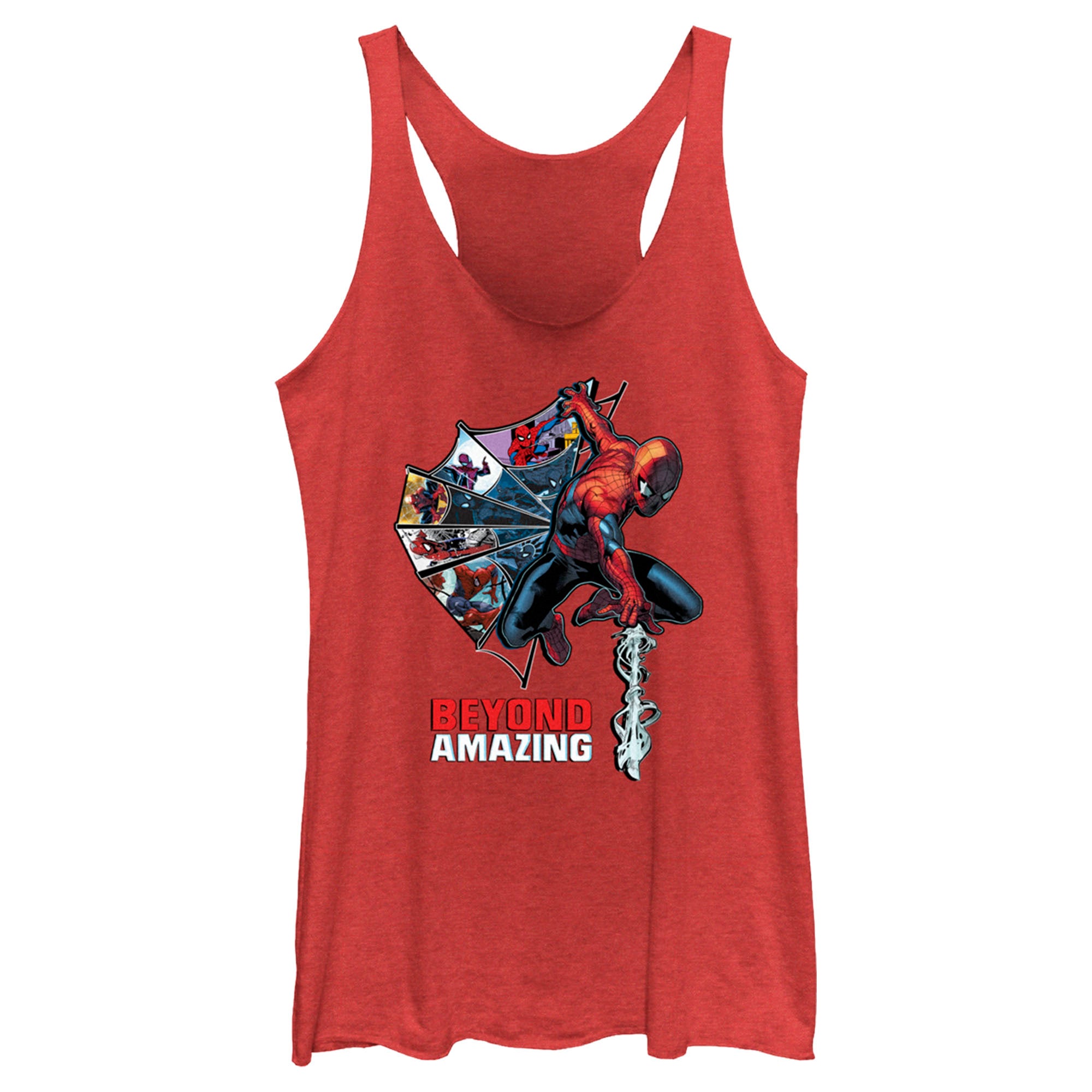 Women’S Spider-Man: Beyond Amazing Web Shooting Racerback Tank Top