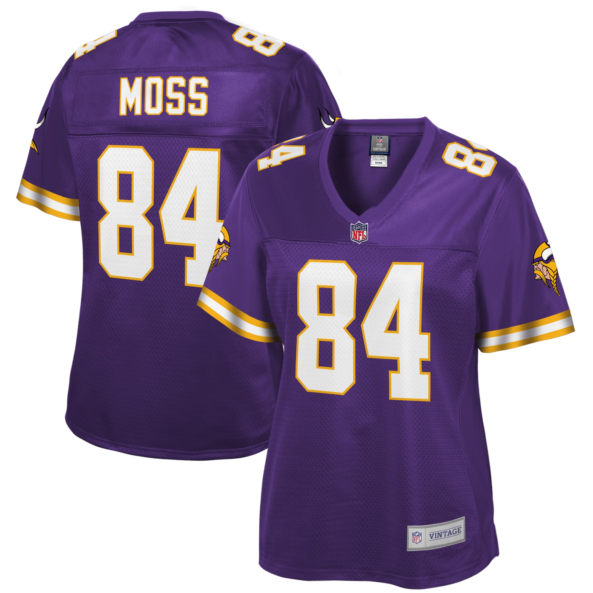 Women’s Minnesota Vikings Randy Moss NFL Pro Line Purple Retired Player Jersey