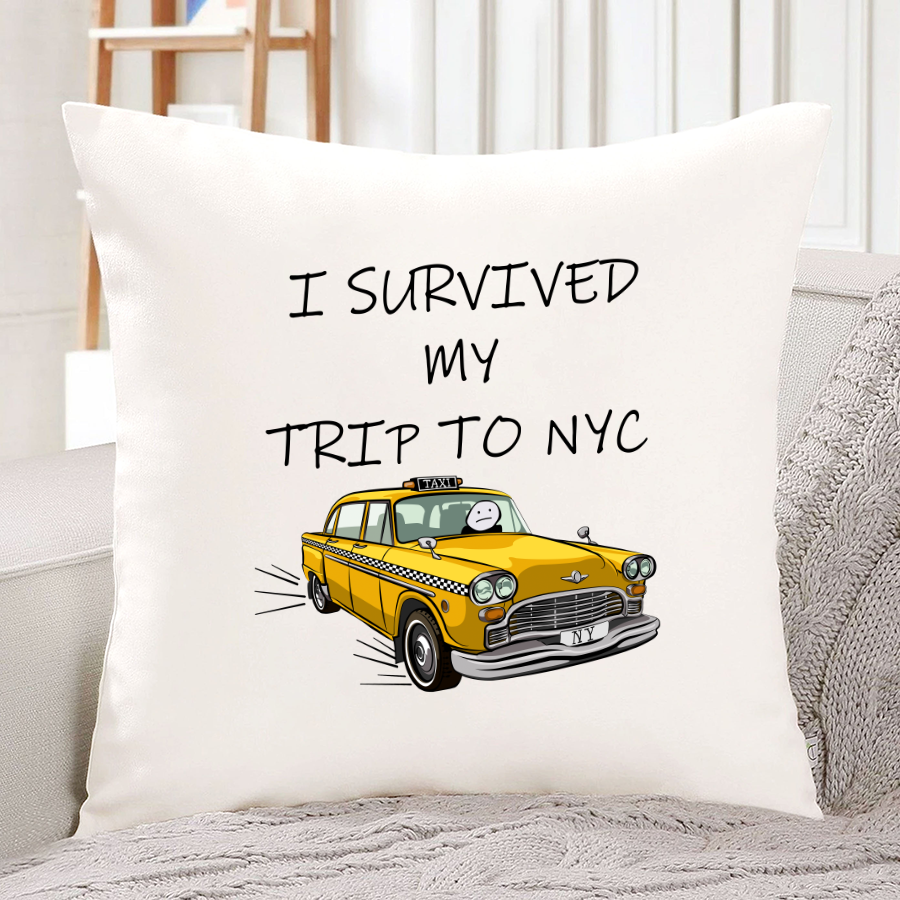 I Survived My Trip To Nyc Indoor Pillow