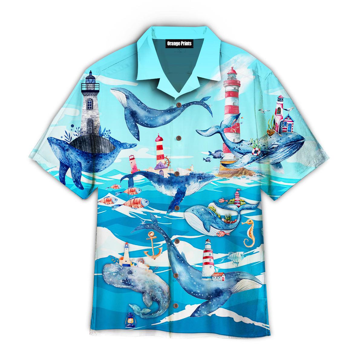 Whale Love Ocean Sky Hawaii Shirt For Men And Women Ha17374