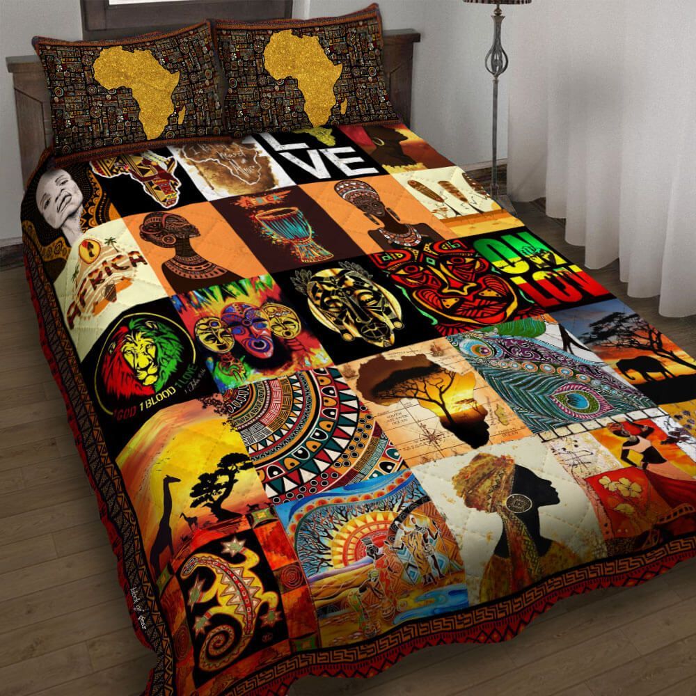 African American Culture Quilt Bed Set