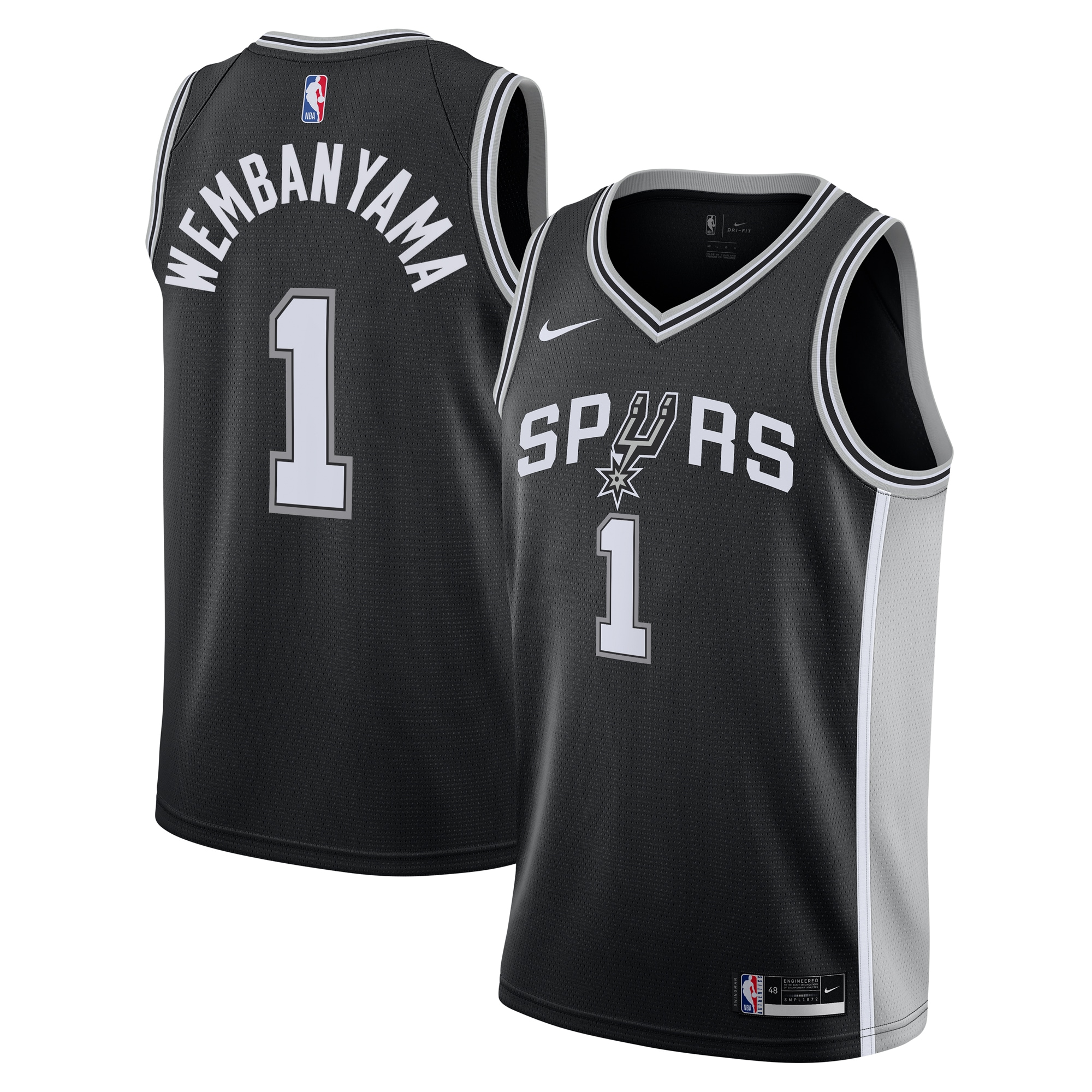 Victor Wembanyama San Antonio Spurs Youth Swingman Jersey – Icon Edition – Black