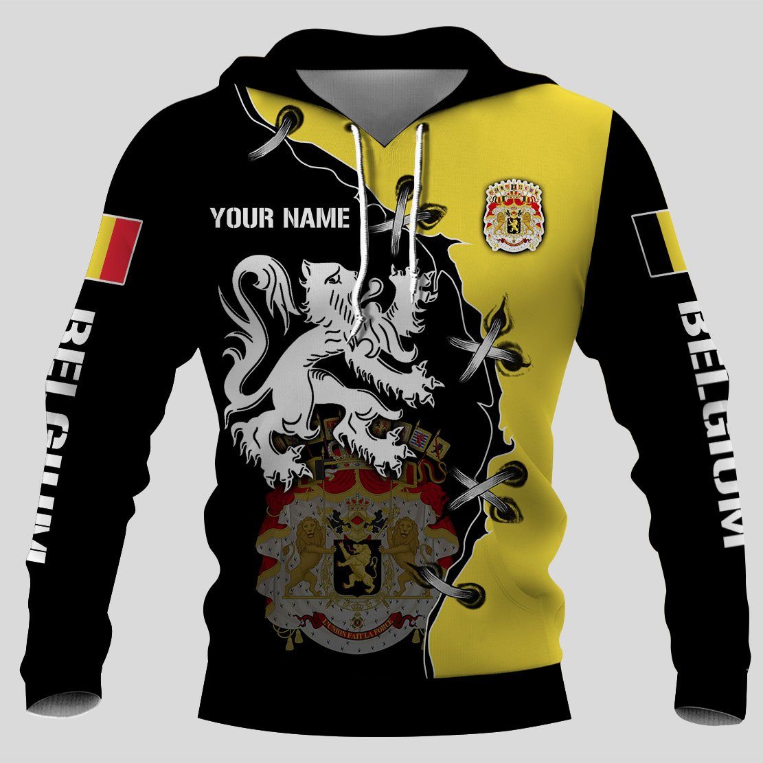 Belgian Lion Hoodies And T-Shirts 3D Full Printing