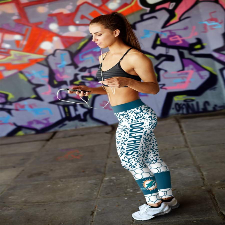 Incredible Patterns Luxury Nice Miami Dolphins Leggings