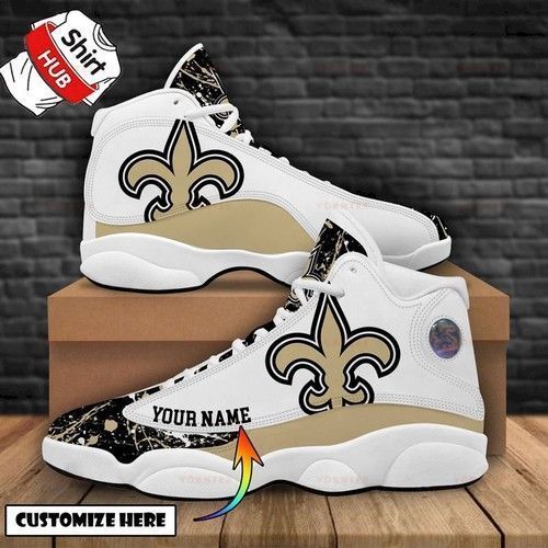 New Orleans Saints Air Jordan 13 Sneakers Personalized Shoes For Fan