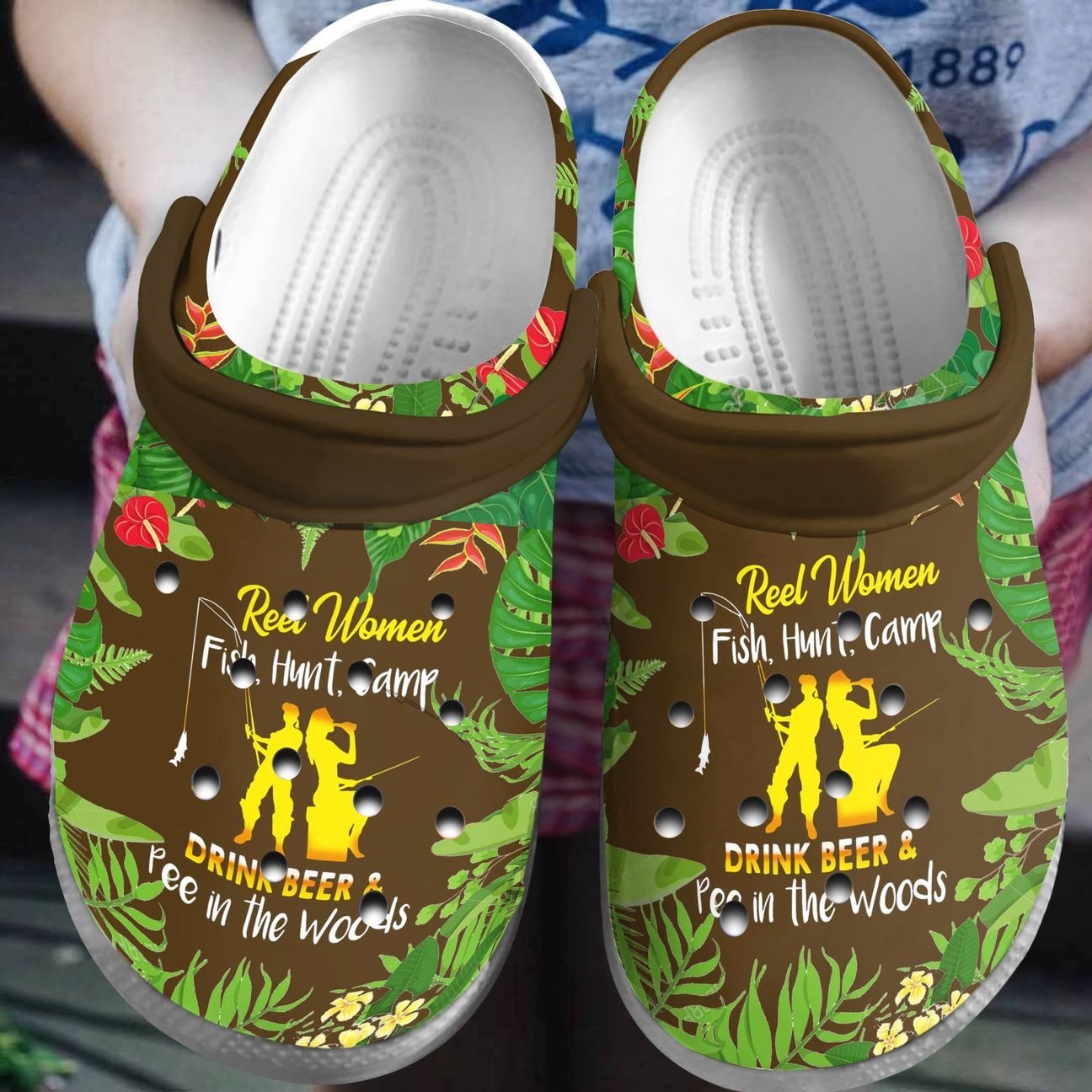 Camping Personalized Clog, Custom Name, Text, Color, Number Fashion Style For Women, Men, Kid, Print 3D Reel Girl