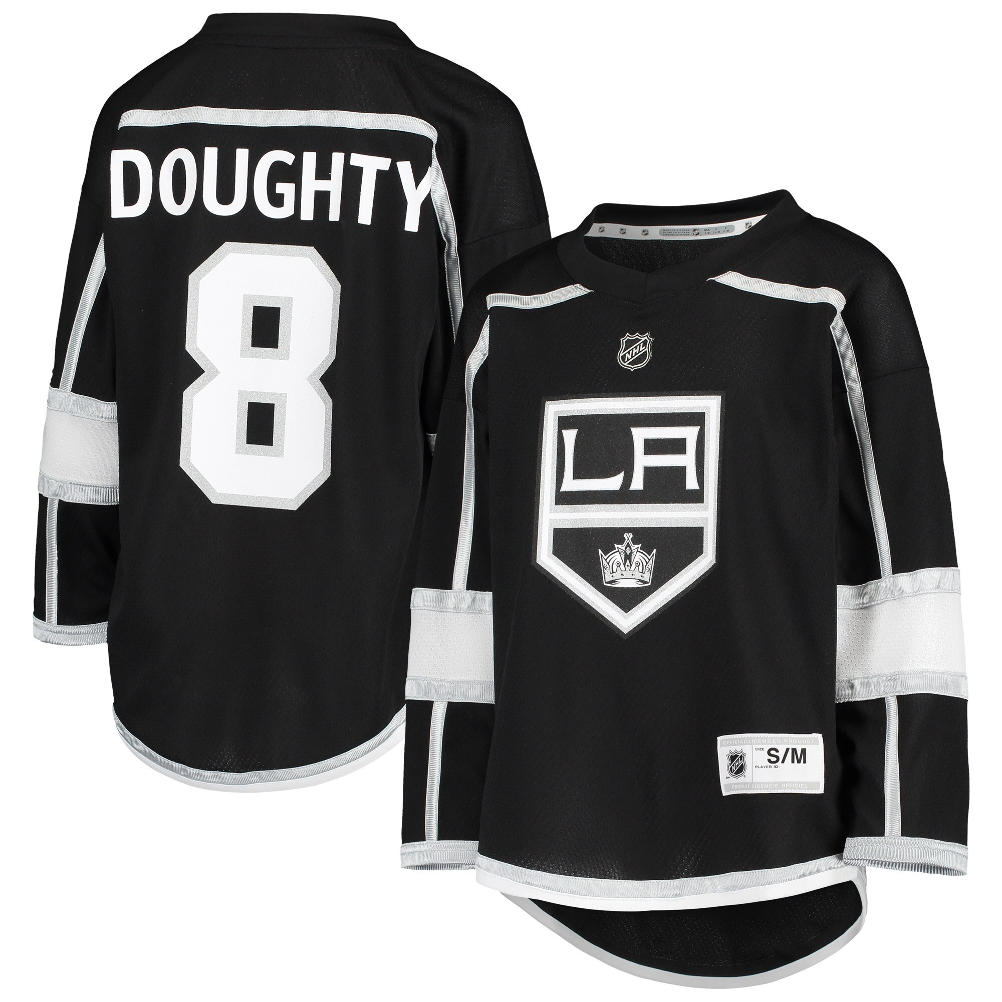 Drew Doughty Los Angeles Kings Youth Home Replica Player Jersey – Black