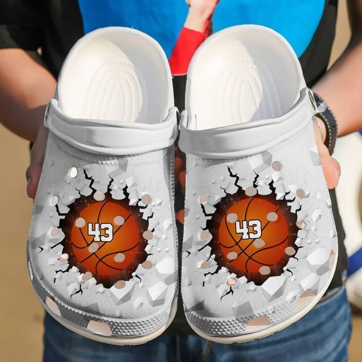 Basketball Personalized Crack Classic Clogs Shoes