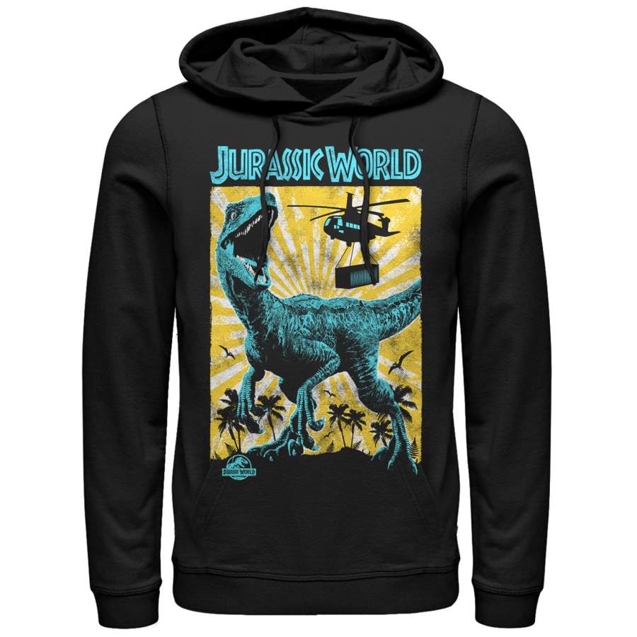 Jurassic World: Fallen Kingdom Men’s Helicopter Capture Lightweight Hoodie