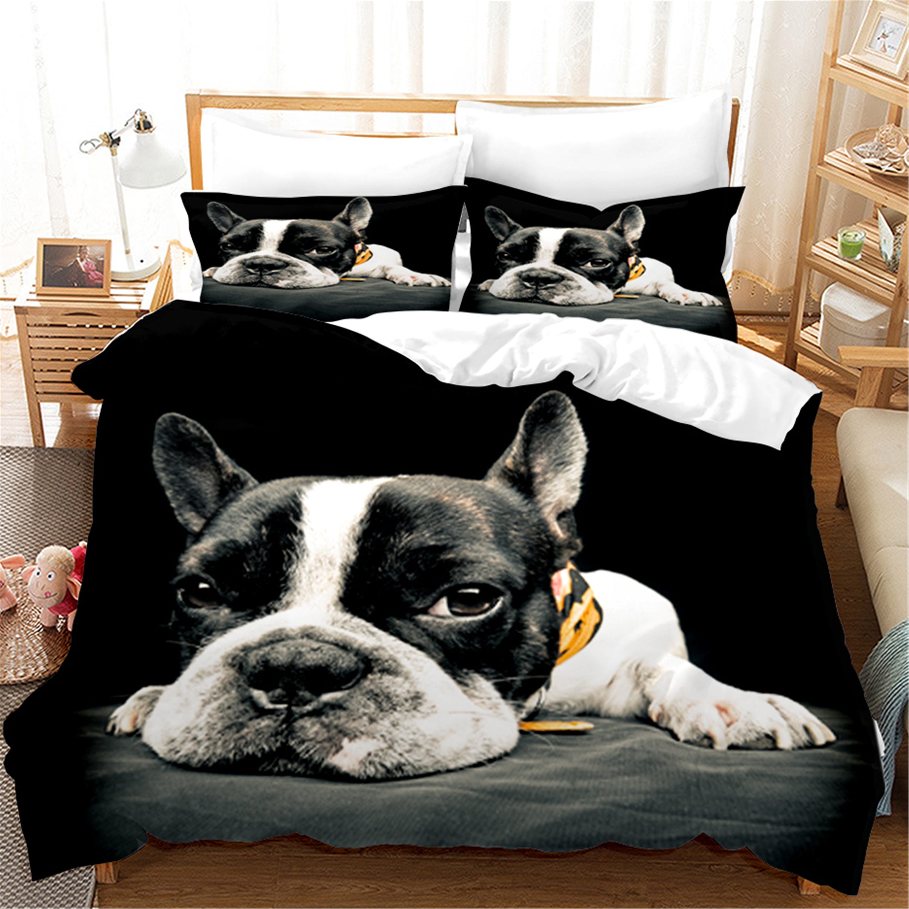 3D Cute Animal Dog Quilt Cover Set Bedding Set Duvet Cover Pillowcases 144