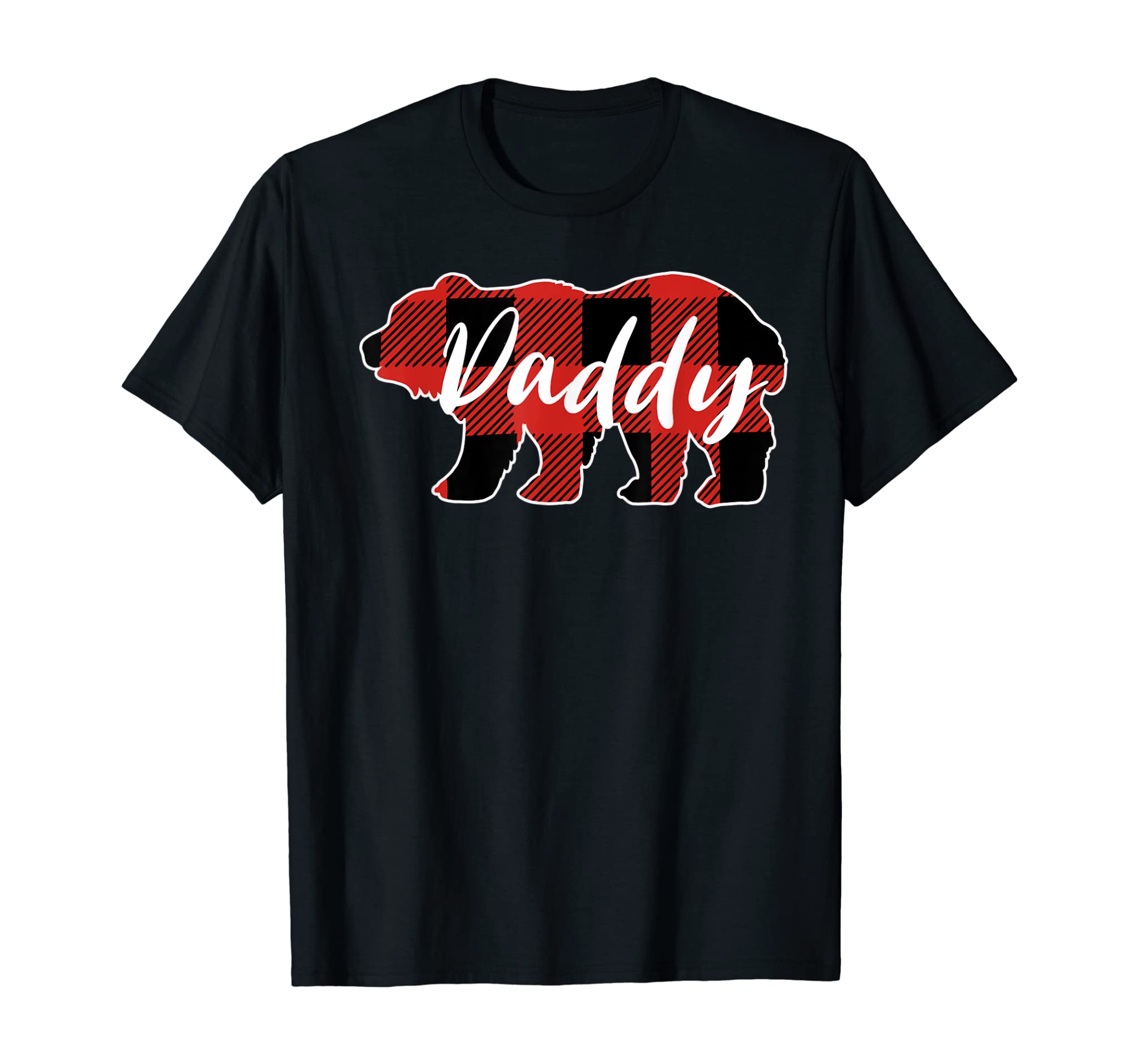 Buffalo Plaid Daddy Bear T-shirt Fathers Day Gifts