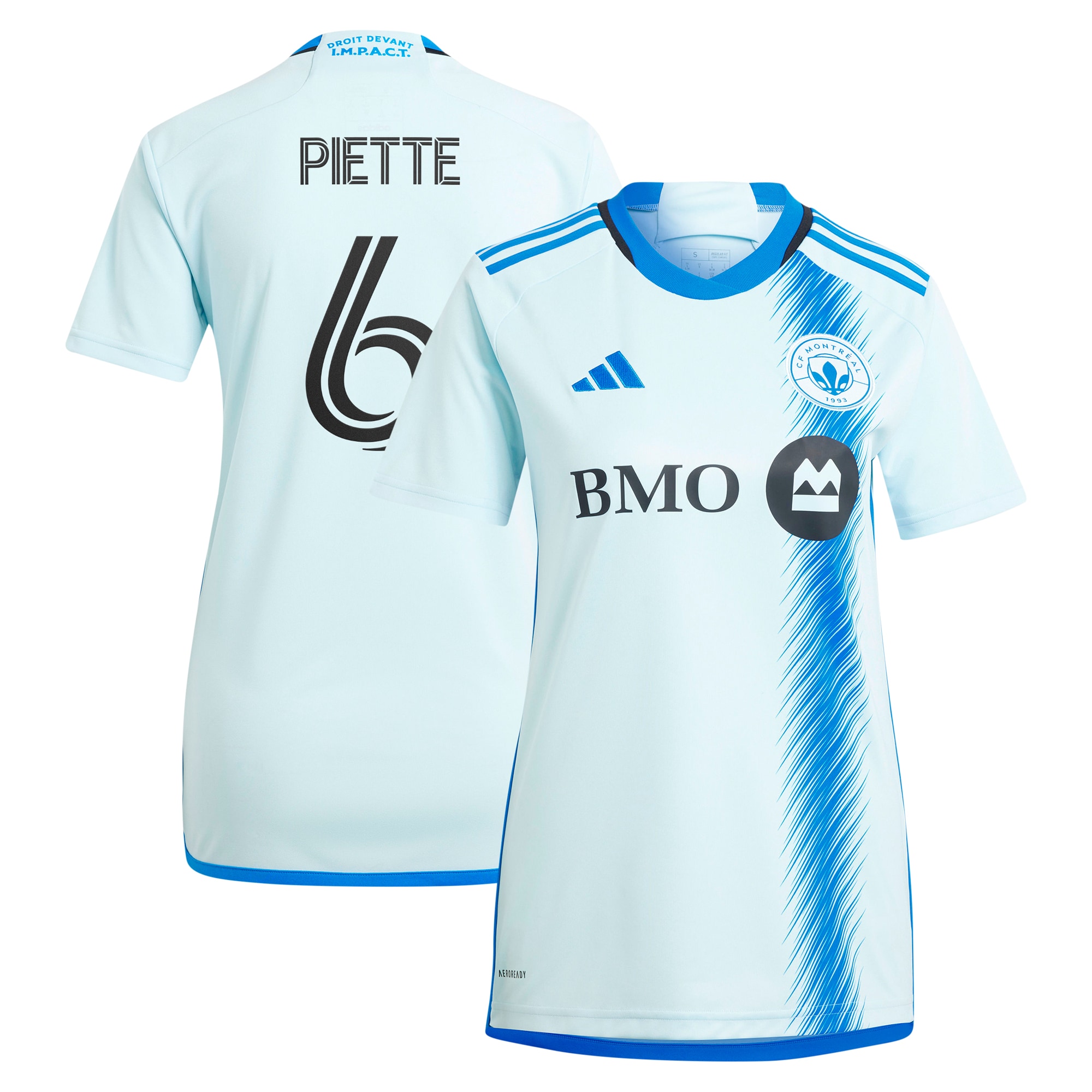 Samuel Piette CF Montreal Women's 2024 La Main Replica Player Jersey  Light Blue