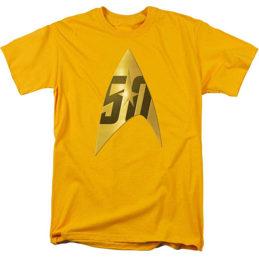Star Trek 50th Anniversary Delta Men’s 18/1 Cotton Short-Sleeve T-Shirt