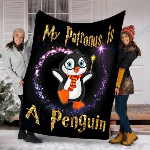 My Patronus Is A Penguin Magic Soft Cozy Lightweight Premium Blanket