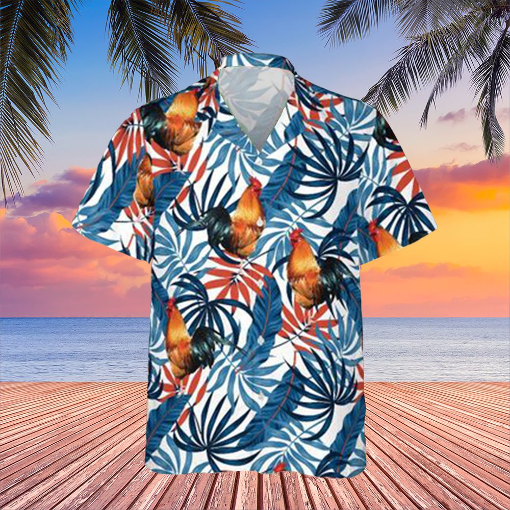 Chicken Hawaii Shirt Mens Tropical Button Up Gift For Lovers Owners Ha64206