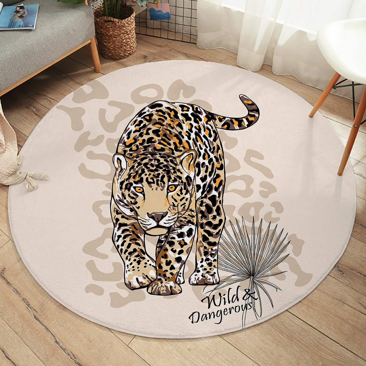 Wild Leopard SW2519 Round Rug