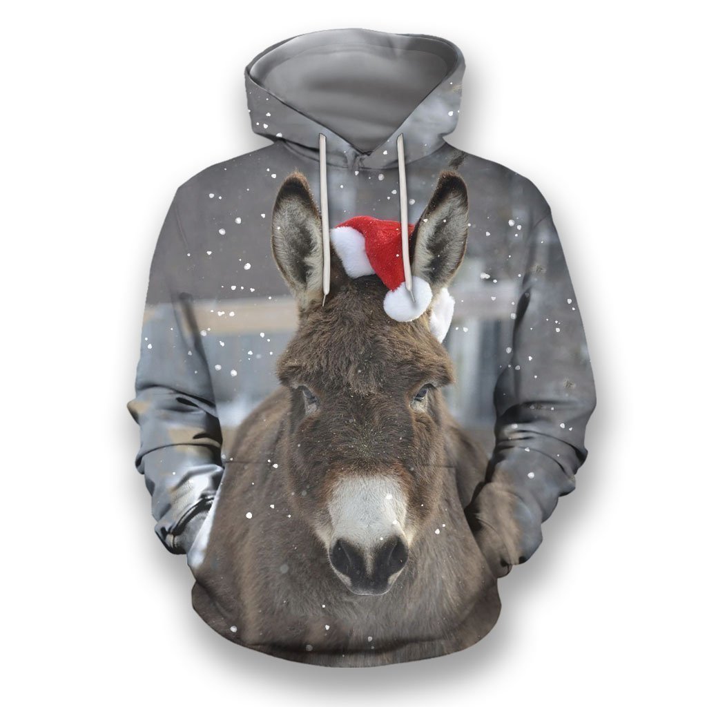 3D All Over Print Christmas Donkey