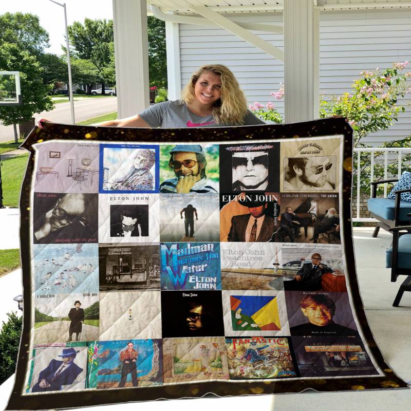 Elton John Album Covers Quilt Blanket - Love Art USA