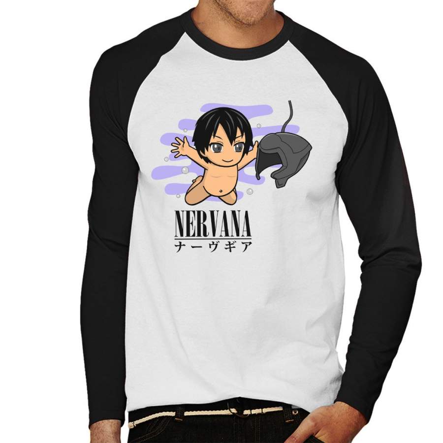 Nervana Nerve Mind Sword Art Online Nirvana Men’s Baseball Long Sleeved T-Shirt