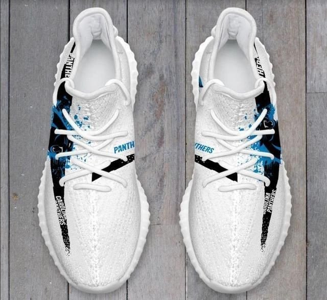 Carolina Panthers Men Running Shoes Yeezy Boost 350 V2 Shoes Sport Teams Top Trending Custom Shoes Gift