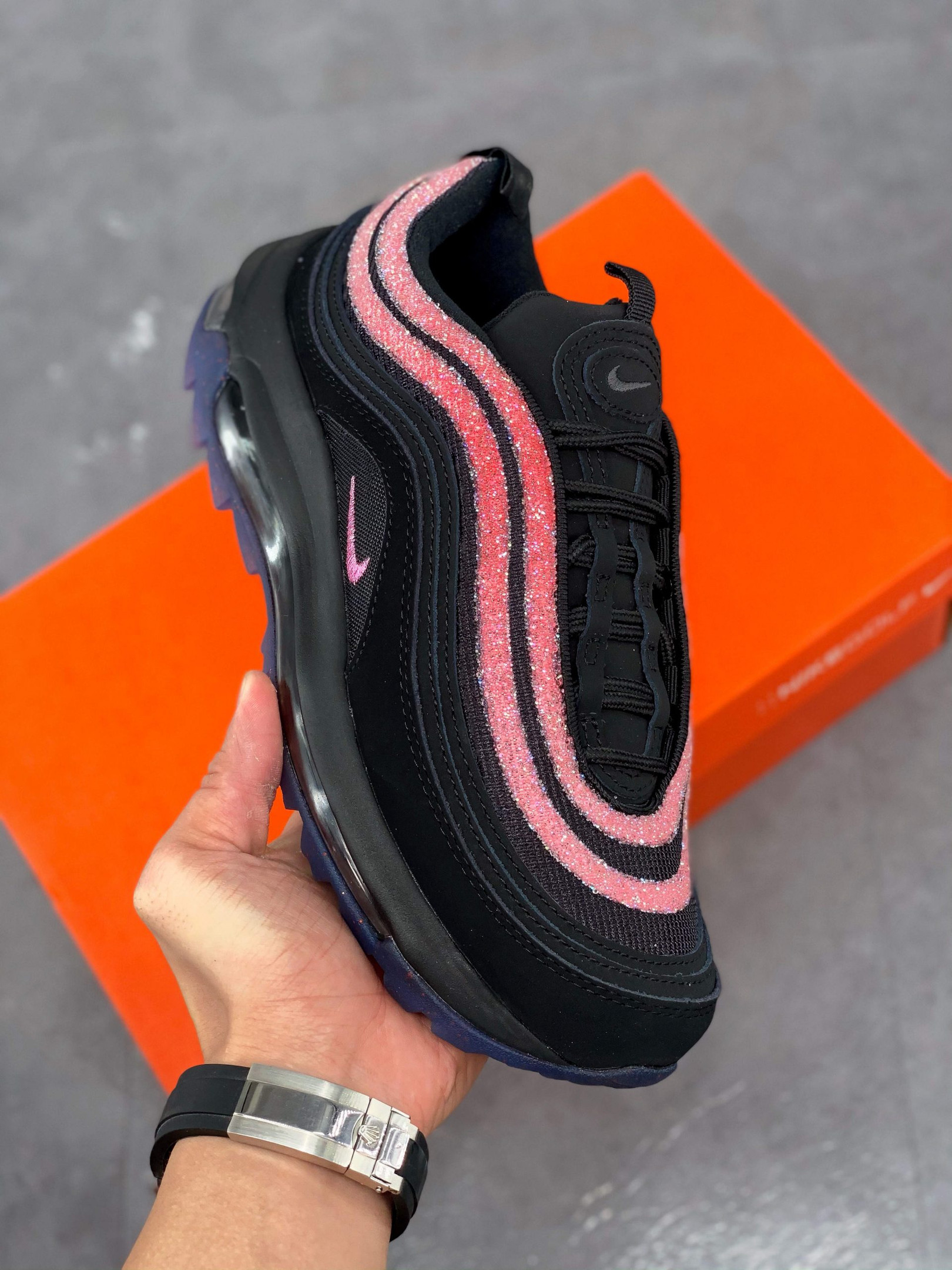 Swarovski x Nike Air Max 97 G NRG BlackOracle Pink 5338836