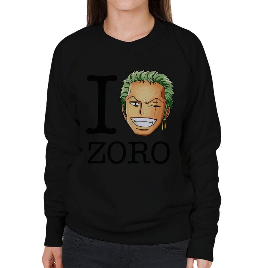 I Heart Roronoa Zoro One Piece Women’s Sweatshirt