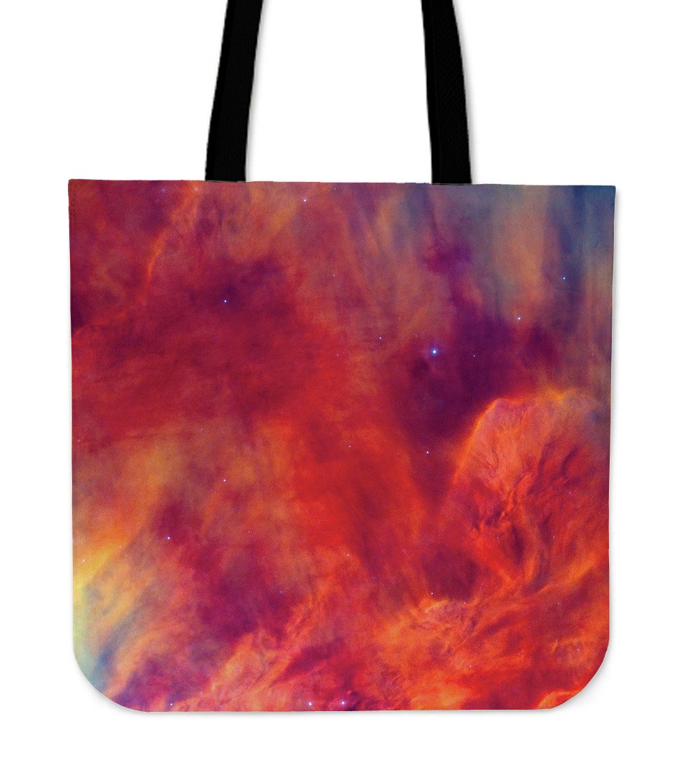 Abstract Nebula Cloud Galaxy Space Print Canvas Tote Bag