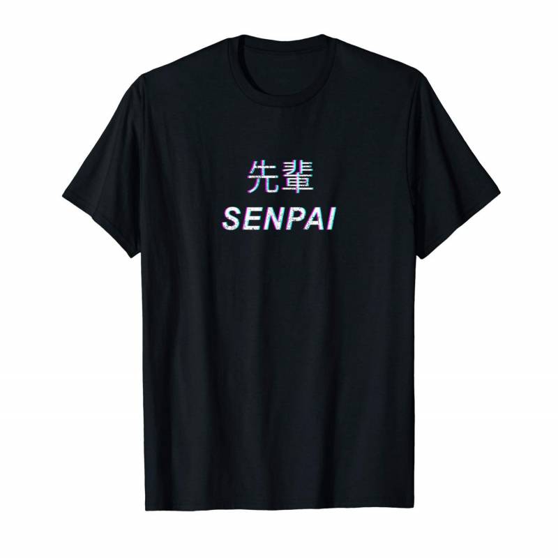 Senpai Japanese Aesthetic Anime Manga Clothing Boys Girls T-shirt