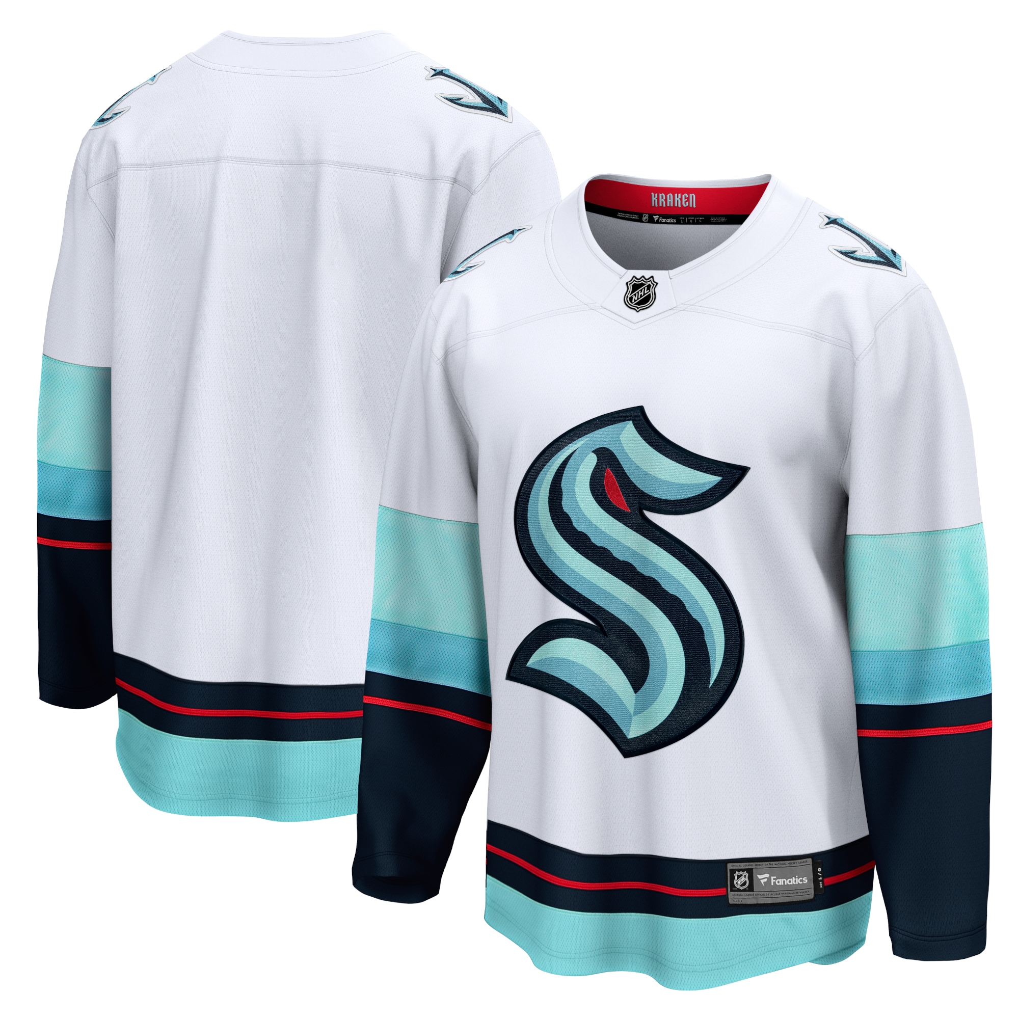 Men's Seattle Kraken White Away Breakaway Jersey