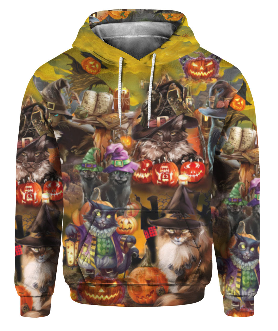 Oragontee Halloween Black Cat 3D All Over Print | For Men & Women | Adult | Hp1525