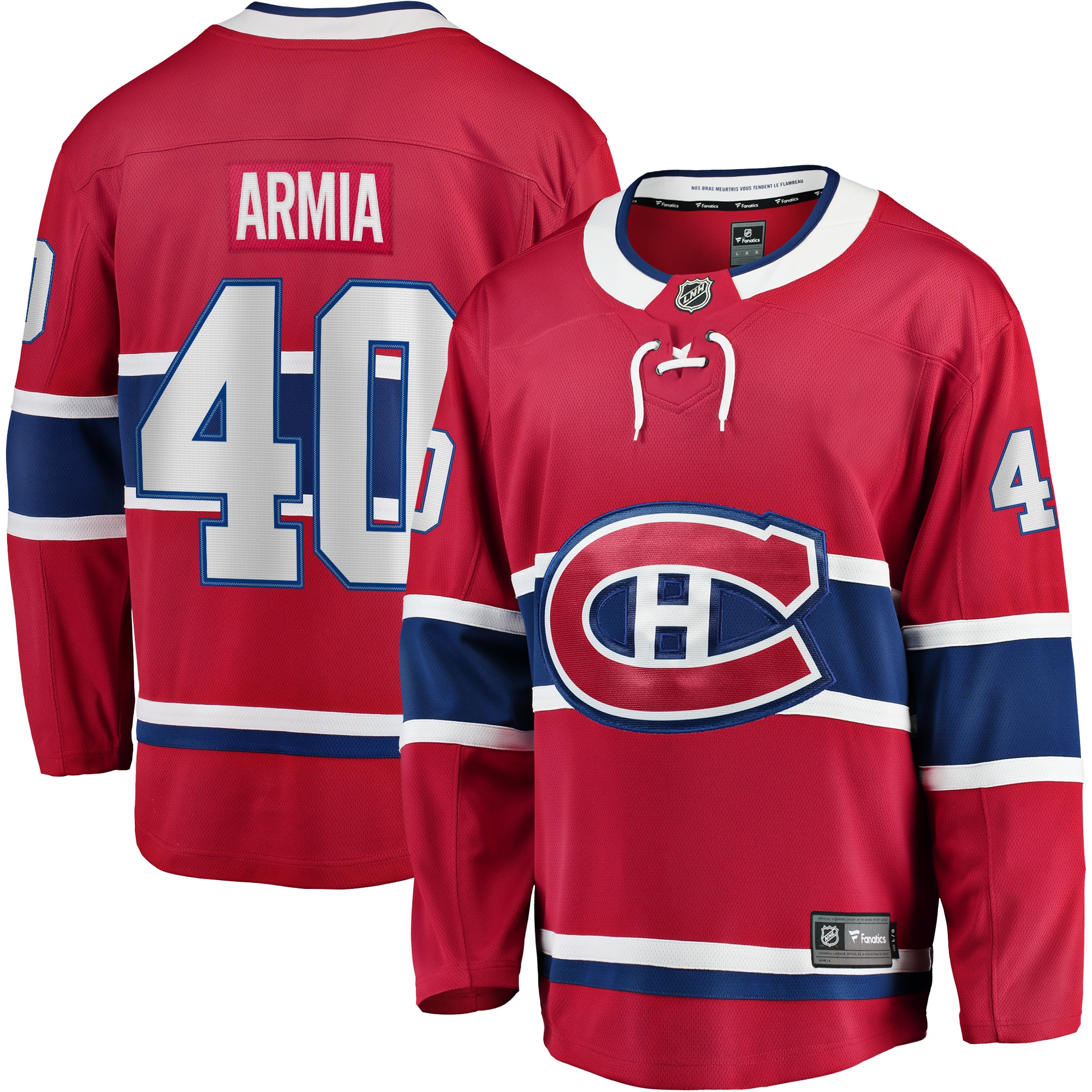 Men's Montreal Canadiens Joel Armia Red Home Breakaway Player Jersey