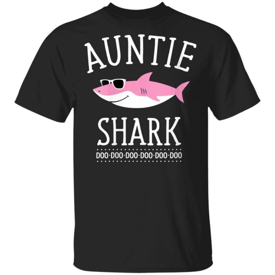 Auntie Shark V-Neck Coffee Mug Unisex Men Women Tshirt