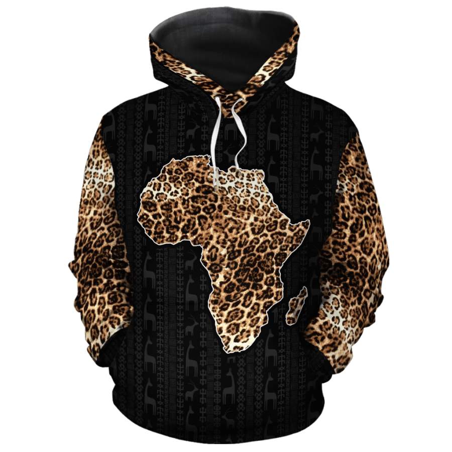 Panther Pattern All-over Hoodie