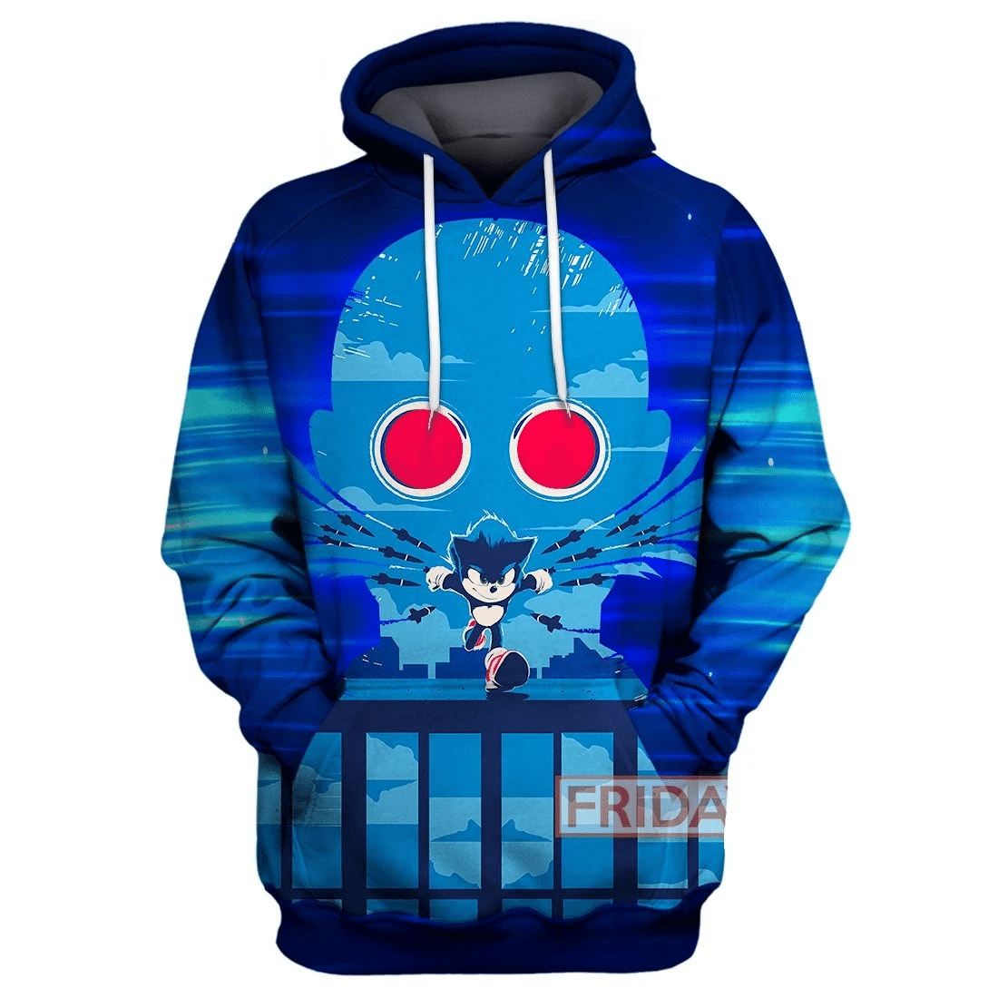 Sonic Hoodie Sonic The Hedgehog Eggman Robotnik Print Hoodie T-Shirt Tank Sweater